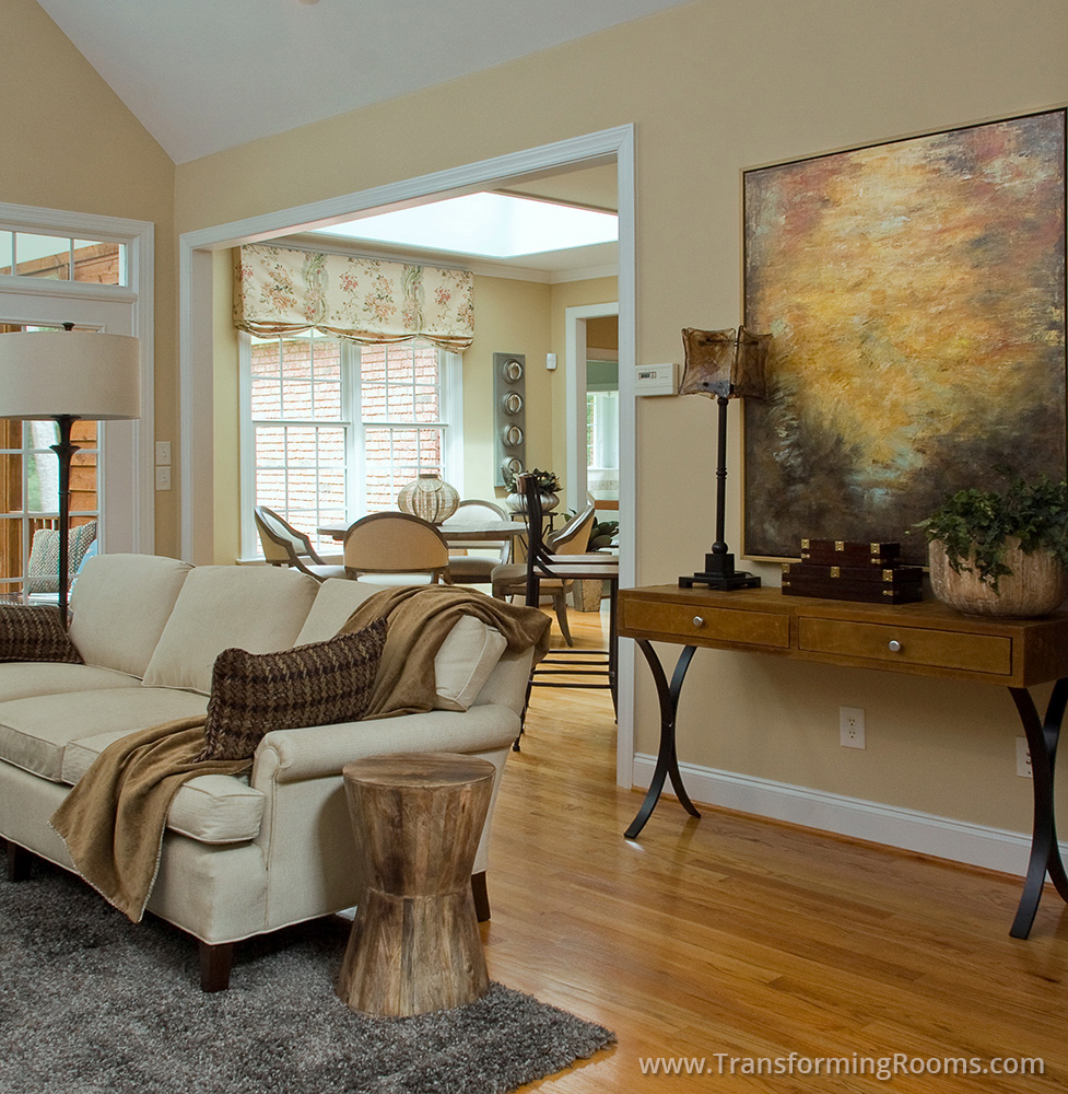 Interior Design Greensboro | window treatment valance art sofa reupholsterer